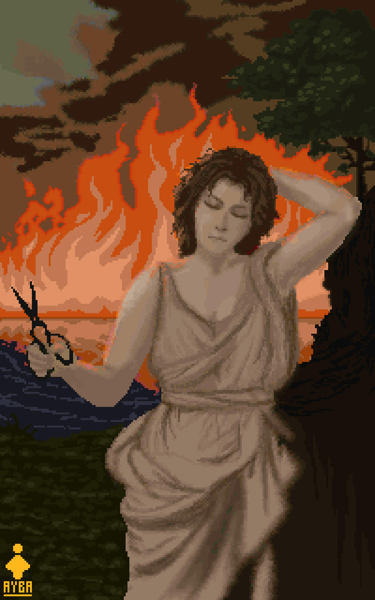 Burning of the River Acra